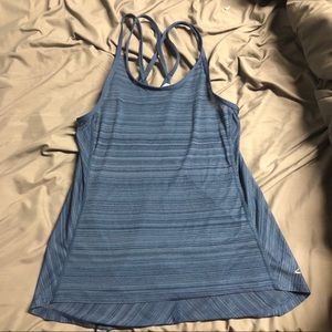 Blue workout tank